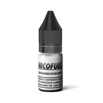 NICOFUEL Nicotine Shot by Wick Liquor in 10ml bottle with clean and sterile black and white branding.